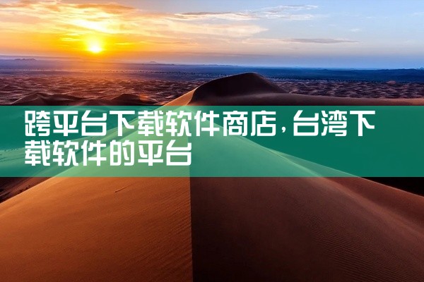跨平台下载软件商店